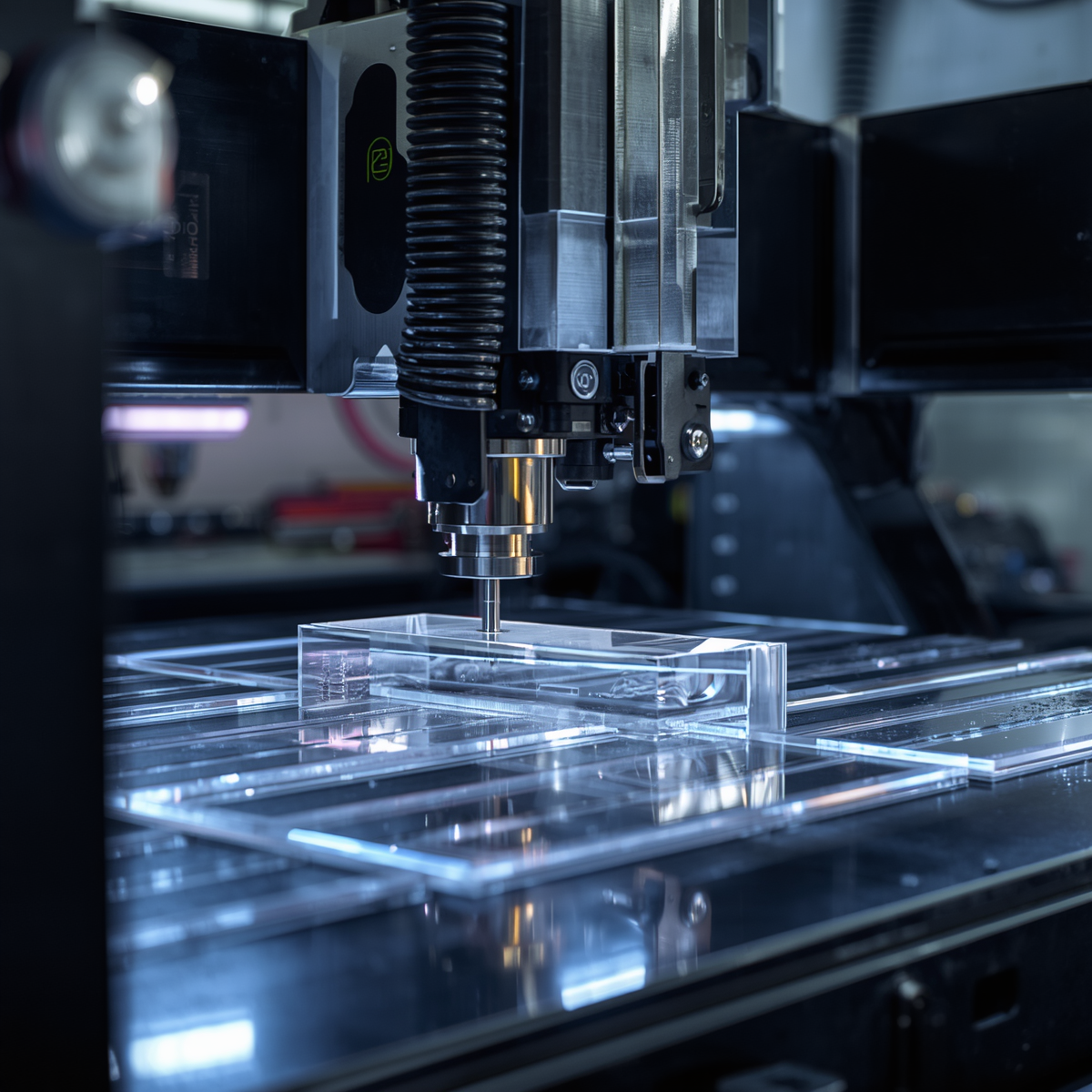 Maquinaria CNC corte acrílico
