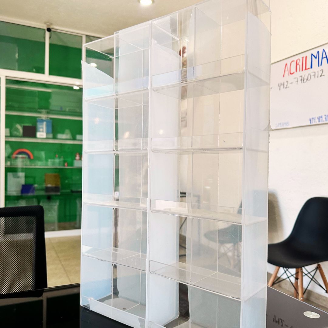 Exhibidor comercial de acrílico